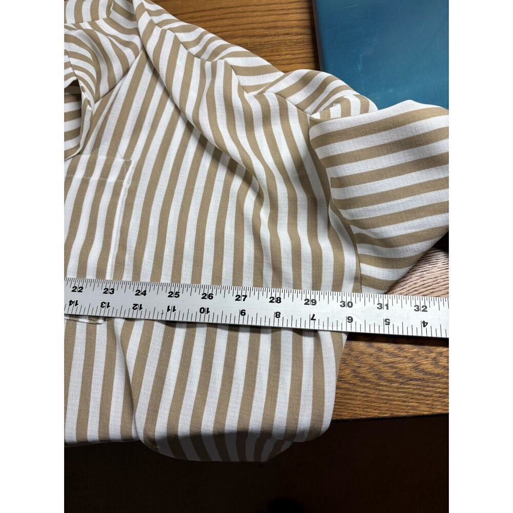 Show Me Your Mumu Tunic Womens Size Large Beige Loralie Button Down Striped New‎ - Picture 11 of 13